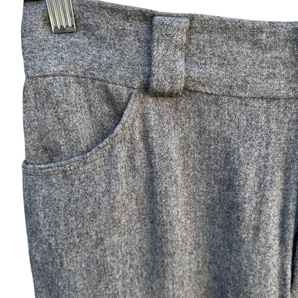 Levis For Me Vintage 70s High Waisted Wide-Leg Wool Dress Pants Front Pockets - Picture 6 of 9